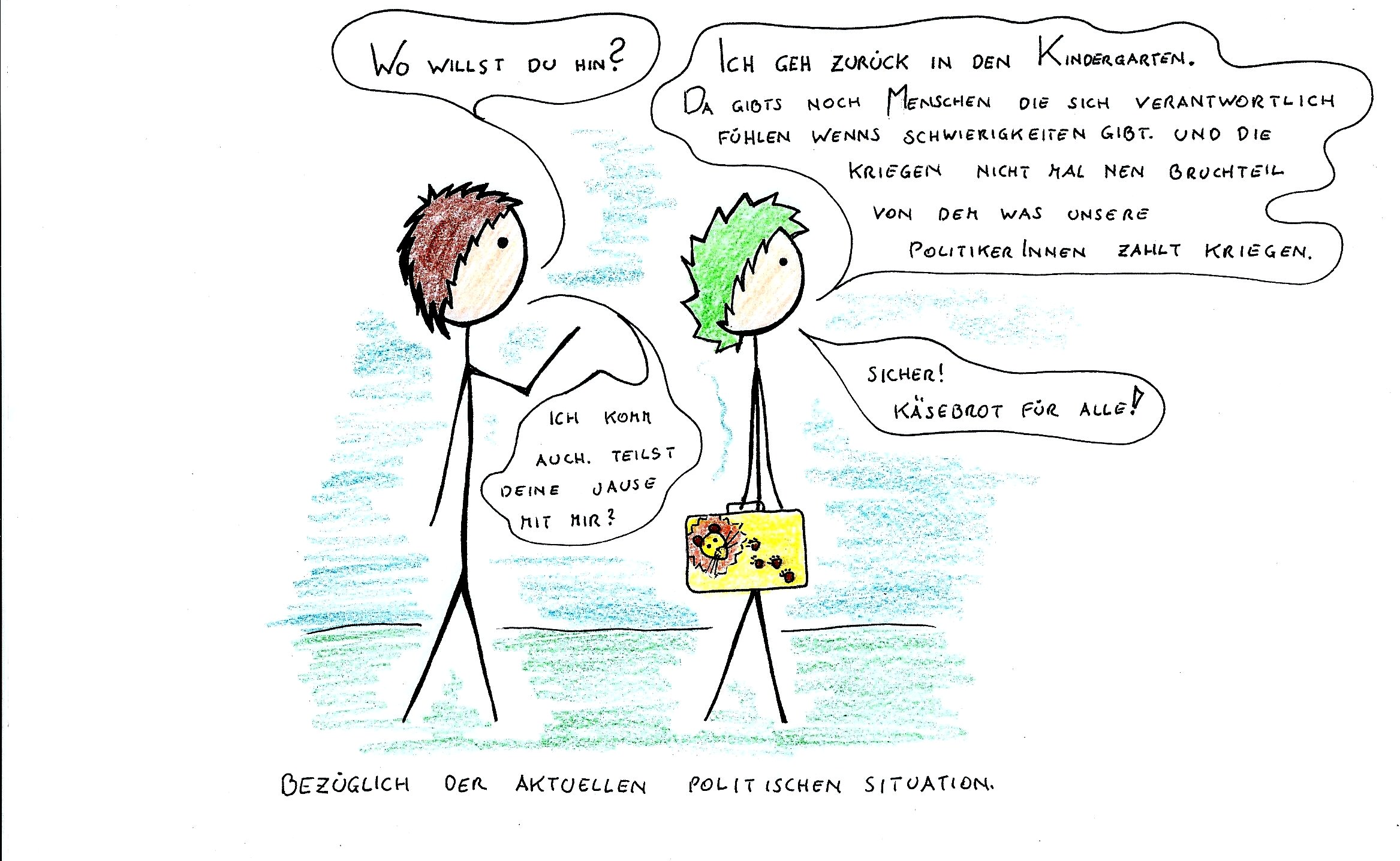 Und die Person versucht dann auch zu helfen; AKTIV!