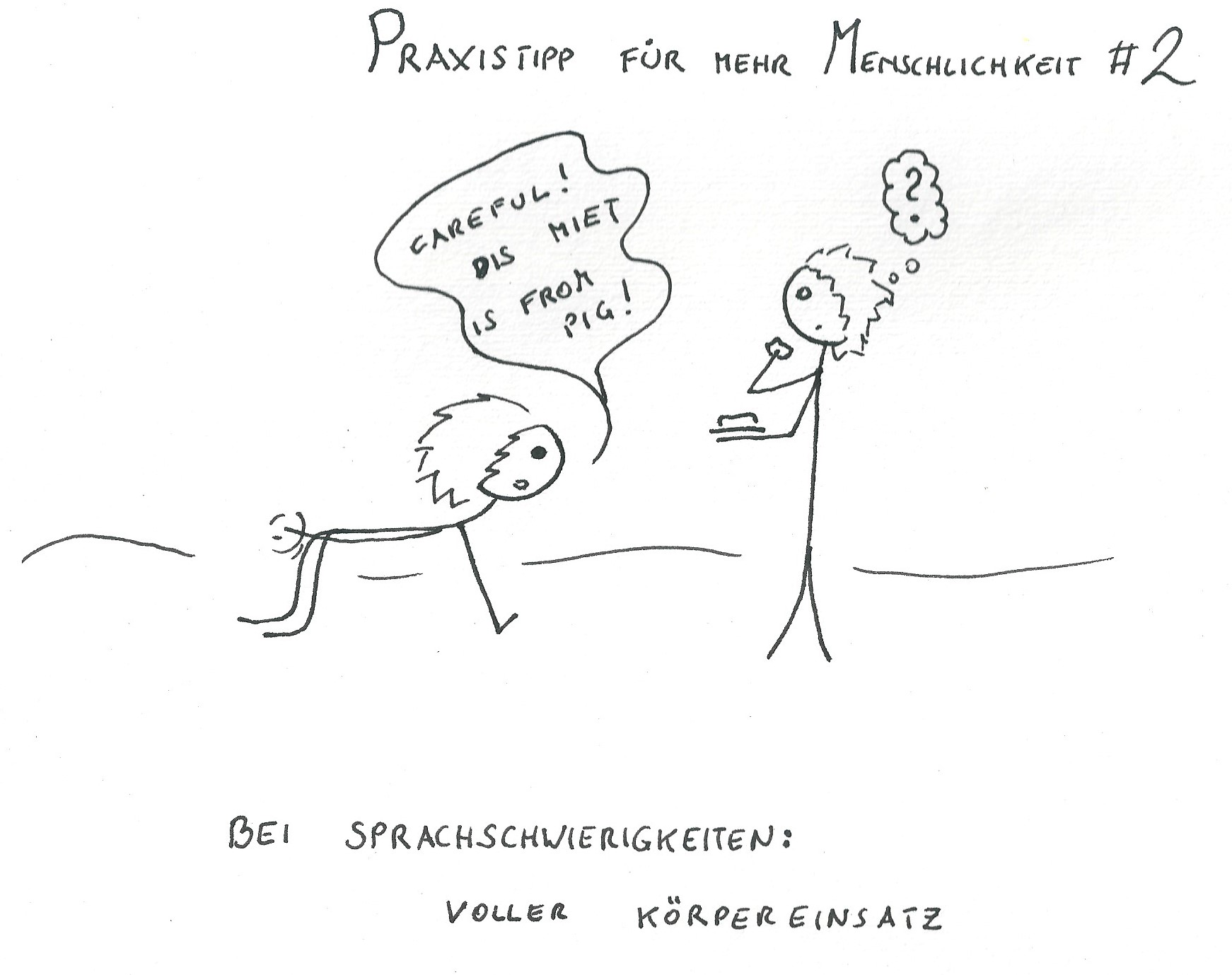 Mehr Körpereinsatz führt auch zu mehr Bewegung. Ist also auch gut für einen selbst.