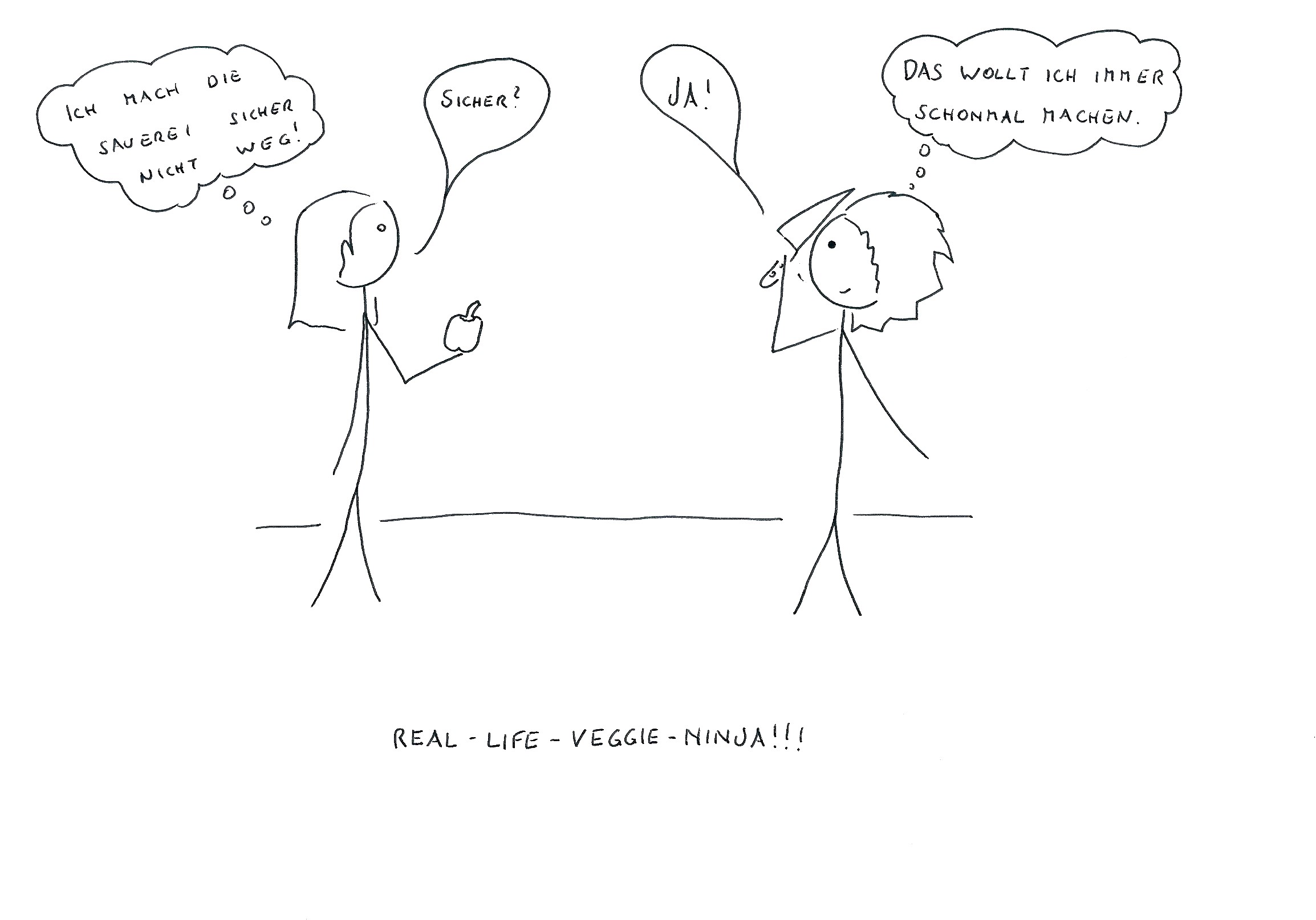 ...und ich hab den Paprika dann natürlich noch gegessen. Sonst wärs ja Verschwendung. Ich kann Salat machen mit diesem Twist nur empfehlen.