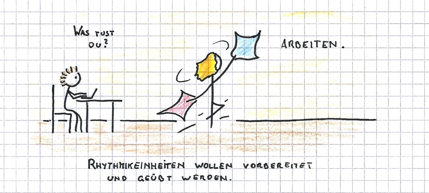 Choreografien sind echt gar nicht so einfach zu behalten - vor allem nicht wenn sie jedes mal gleich ausschauen sollten.