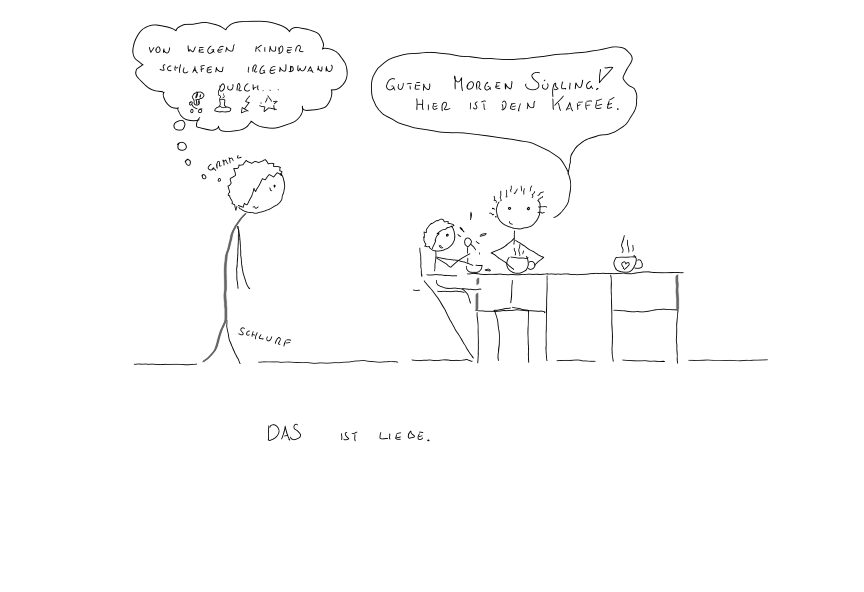 Durchschlafende Kinder sind ein Mythos. 