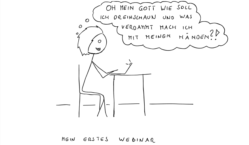Es blieb so das ganze Webinar durch...