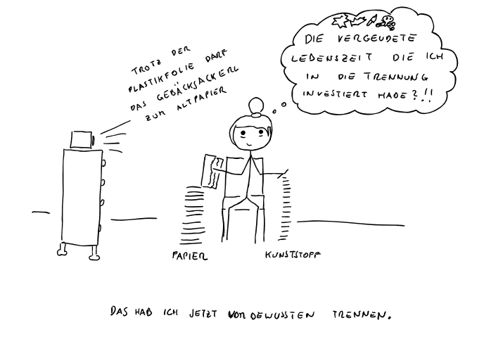 Ich reiße auch bei Kuverts das Sichtfeld raus...